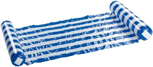 infactory Schwimmhängematte: Ultrabequeme Wasser-Hängematte 130 x 70 cm (Hängematte Pool, Luftmatratze, Schwimmende)