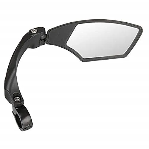 M-Wave Spy Space, Verstellbarer Fahrradspiegel, Rückspiegel für Trekking, Cityrad, E-Bike, blendfreies Glas für 22,2mm Lenker, schwarz, rechts