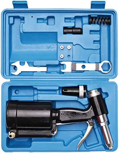 BGS 3284 Druckluft-Nietpistole - Handwerkzeuge für Aluminium-Blindnieten, starke Zugkraft von 720 kg und effizienter Luftverbrauch von nur 0,86 l/min.