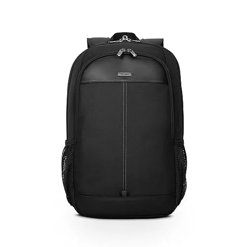 Targus Klassischer Laptop-Rucksack, 38,1-40,6 cm, passend für die meisten Laptops bis zu 40,6 cm (16 Zoll), gepolsterter Reiserucksack für Pendler, Uni und Reisen (TBB943GL), Schwarz, 15.6