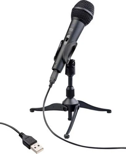 TIE Studio 19-90011 Dynamic MIC USB-Mikrofon - Kabelgebundenes Mikrofon für klare Sprach- und Gesangsaufnahmen, ideal für Podcasts und Streaming. Perfekte Klangqualität für kreative Projekte.