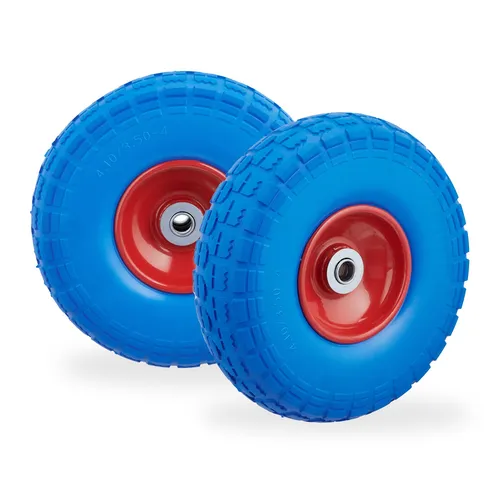Sackkarrenrad Handwagenrad Ersatzreifen blau-rot