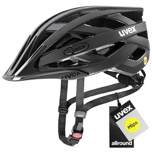 uvex i-vo cc MIPS - Leichter Allround-Helm für Damen und Herren - Fahrradhelme mit MIPS-Technologie für mehr Sicherheit bei schrägen Aufprallen und höchster Schlagfestigkeit. Ideal für komfortables Fahren, erweiterbar mit LED-Licht.
