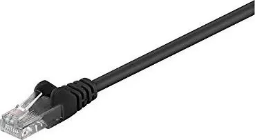Patchkabel RJ45 U/UTP Cat5e 2.00m schwarz von Wentronic