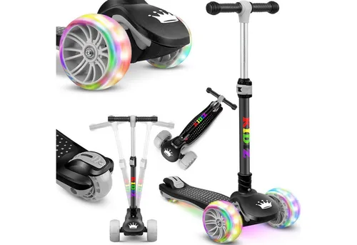 KIDIZ® Roller Kinder Scooter X-Pro2 - Roller/Kickboard für Jungen und Mädchen von 3-12 Jahren, faltbar und höhenverstellbar, mit leuchtenden Rädern für mehr Sichtbarkeit und Spaß.