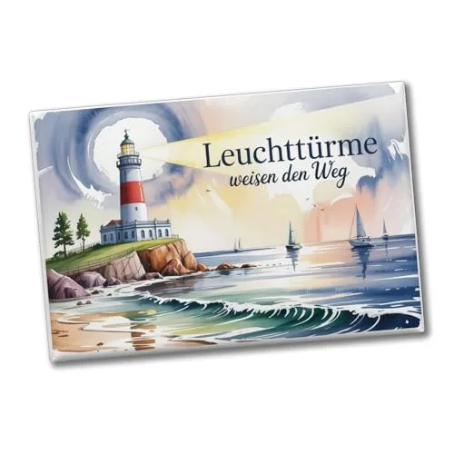 Leuchtturm Weisheiten Souvenir Souvenir Magnet Nordseelandschaft Maritime Weisheiten Souvenir Magnet - perfektes Urlaubsandenken