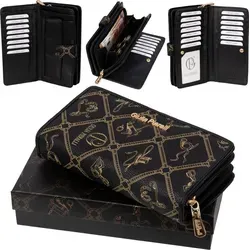 Giulia Pieralli Damen Geldbörse XXL NERO (5003) von Li.Jon