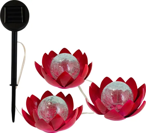 EZ-Solar 3 x LED Solar Gartenleuchte 
