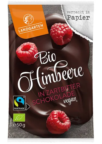  1 Beutel á 50g Bio Himbeere in Zartbitter-Schokolade, BIO Snack 43,80 EUR/kg