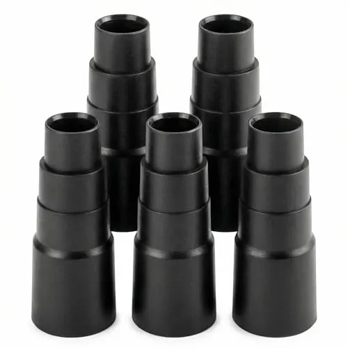 QWORK® 5 Stück Staubsaugeradapter, Saugschlauch Adapter 21-35mm Innendurchmessergeeignet zum Anschluss von Staubsauger an Excenterschleifer Stichsäge Kreissäge