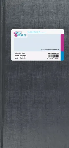 König und Ebhardt Geschäftsbuch, liniert, 144 Blatt - Geschäfts- & Kassenbücher, hochwertiges liniert Geschäftsbuch mit 144 Blatt für professionelle Buchführung und Organisation