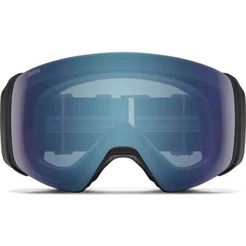 Smith OPTICS 4D MAG Ski- Snowboardbrille Black - ChromaPOP Everyday Blue Mirror - Skibrillen mit innovativer ChromaPOP-Technologie für verbesserte Farbwahrnehmung und optimale Sicht bei jedem Wetter.