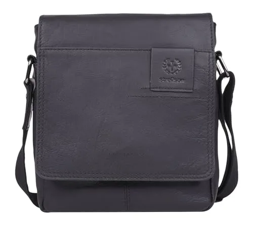 Strellson Herren Schultertasche Hyde Park Jeremy - Elegante Umhängetasche - Herren-Schultertaschen mit hervorragend strukturiertem Innenleben für optimalen Überblick und schlichte Eleganz. Maße: 20 x 22,5 x 7 cm.