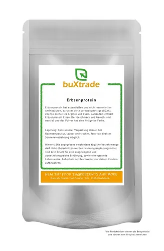 2x500 g | Erbsenprotein | Erbsenprotein Pulver | Proteine | Buxtrade