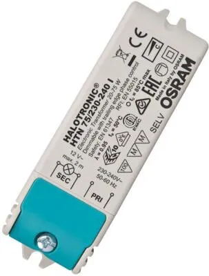 HTN 75 I Trafo für LED und Halogenlampen 12 Volt - Elektroinstallation, extrem kompakter Transformator mit hoher Effizienz für platzkritische Einbaubedingungen und lampenschonenden Betrieb.