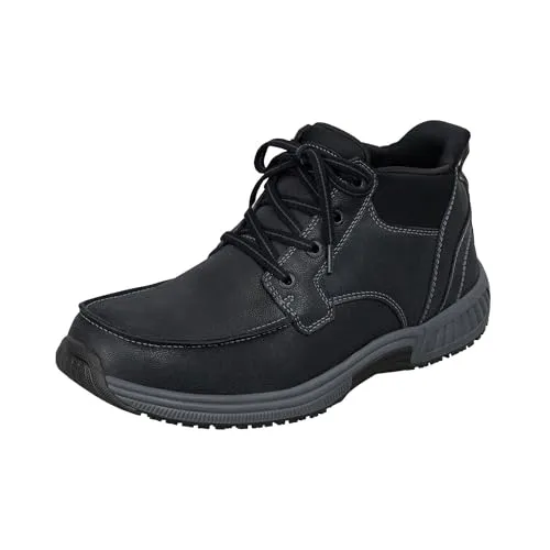 Orthofeet Verno Herrenboots - Komfortable Freizeitschuhe aus Leder, Schwarz, Größe 46 - Genießen Sie den Komfort der Orthofeet Verno Herrenboots. Diese hochwertigen Lederstiefel bieten eine bequeme Passform, Unterstützung für das Fußgewölbe und eine praktische Slip-On-Funktion. Ideal für lange Spaziergänge oder den Alltag.