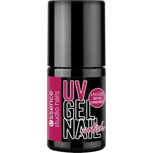 essence studio nails UV GEL NAIL polish, Nr. 05, Pink, langanhaltend, farbintensiv, vegan, ohne Mikroplastikpartikel, ohne Parfüm, ohne Parabene, 1er Pack (5ml)