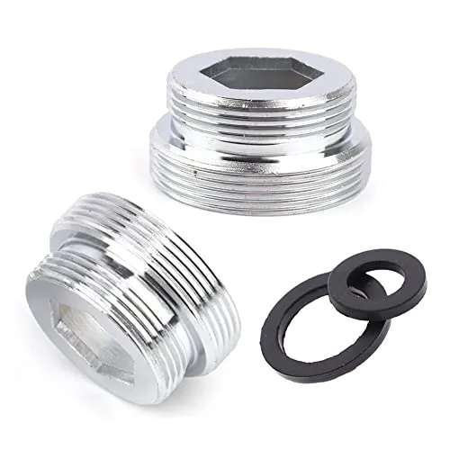 Wasserhahn-Belüfter-Adapter, 22 mm Standard-Außengewinde Wasserhahn-Belüfteranschluss, Messing-Wasseraufbereiter-Filter, Küchenspüle, Belüfter-Adapter (M22 - M28)