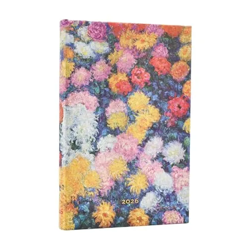 Paperblanks | 2026 Cezannes Terrakotta-Töpfe und Blumen | Cezannes Terrakotta-Töpfe und Blumen | 12-Monatskalender | Mini | Vertikal | Elastikband-Verschluss | 160 Pg | 100 GSM