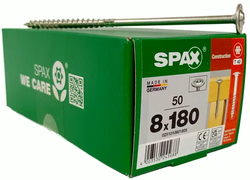 Spax Tellerkopfschrauben Holzbauschrauben Wirox T-Star plus ETA-Zulassung 6 8 10