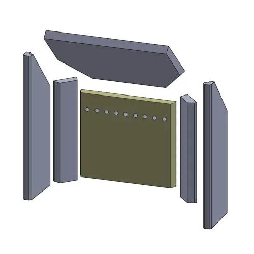 Feuerfest 123 GmbH Rückwandsteine für Öfen