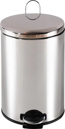Mülleimer 12 Liter Silber Jannik von HTI-Line