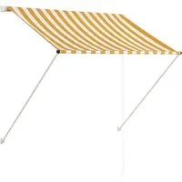 vidaXL Einziehbare Klemmmarkise 150×150cm in gelb von vidaXL
