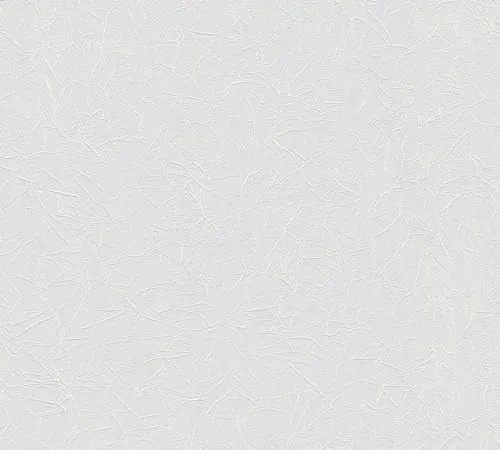 A.S. Création Pro Vliestapete 10,05 m x 0,53 m - Überstreichbar, Weiß - Tapete - 377801