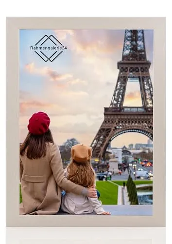 Bilderrahmen Fotorahmen 18x24 cm Edelstahl bilderrahmen zum aufhängen MDF picture frames Farbe und 40 verschiedene Größen wählbar ohne Passepartout Rahmen Ayleen