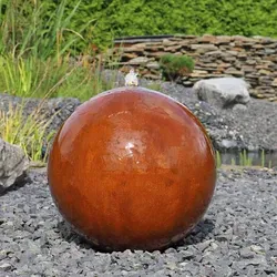 CLGarden Cortenstahl Kugelbrunnen CSB50 von CLGarden