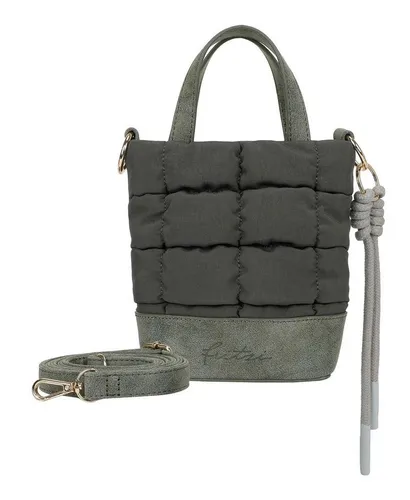 Fritzi aus Preußen Brigitte x Fritzi Mini Toty Limited Bubble Mini Bag - Grün - Umhängetasche in trendiger gesteppten Optik, aus robustem Nylon mit verstellbarem Schulterriemen und praktischem Magnetverschluss – der perfekte Alltagsheld!