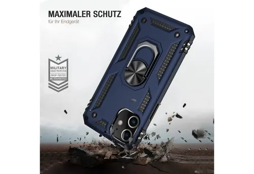 Tec-Expert Handyhülle Outdoor Cover Hülle für Apple iPhone 12 Pro 6.1 Zoll, 6.1, Premium Hülle aus verstärktem Polycarbonat