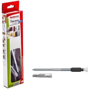 Fischer Dübel 517165, TherMax 10/180 M10, Set, 10 x 180mm, Abstandsmontagesystem, 6-teilig, 2 Stück