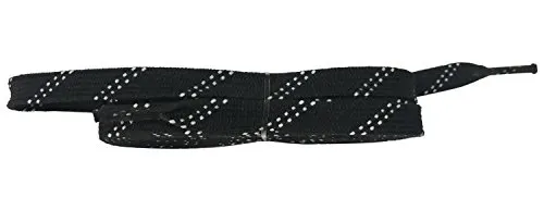 Coepoch Schnürsenkel, lang, gewachst, für Skaten, Eishockey, Eislaufen, Curling, two Black