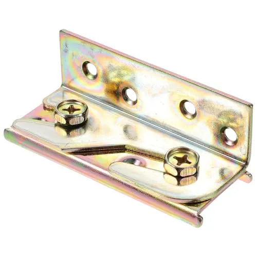 Hemobllo Bettgeländer, Bettgitter-Halterungen strapazierfähig, rostfrei, Bettschienen-Halterungen, Hardware-Rahmenhalterung, Befestigungen 4 Stück