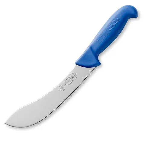 F. DICK Abhäutemesser, Fleischermesser ErgoGrip (Messer mit Klinge 18 cm, X55CrMo14 Stahl, nichtrostend, 56 HRC) 82264181, Blau