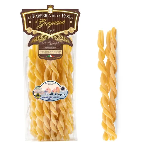 Handgemachte Fusilli Capri Pasta Di Gragnano IGP 500 G.