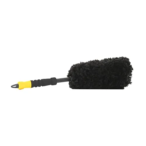 Meguiar’s® Supreme Wheel Brush Medium - Felgenbürste mit Mikrofaserkopf - Autopflege & Motorradpflege, spezielle Mikrofaserköpfe für gründliche und sanfte Reinigung von Felgen