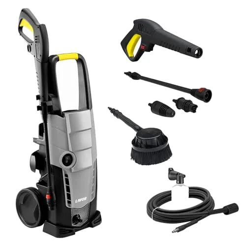 LAVOR Hochdruckreiniger GALAXY 150 ESSENTIAL GL mit rotierender Bürste, Druck 150 bar max, Fördermenge 450 l/h max, 2100 Watt