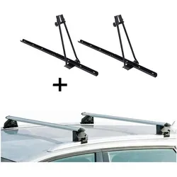 Fahrradträger Set ORION + CRV120A für DR DR5 ab 08 - Fahrradträger Set für DR DR5 ab 08: beinhaltet 2x Dachträger für bis zu 2 Fahrräder, einfach zu montieren und ideal für verschiedene Fahrradtypen. Maximale Zuladung 15 kg pro Träger.