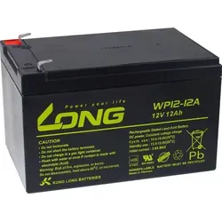 Powery KungLong Bleiakku WP12-12A - 12000 mAh (12 V) - Kamera-Akkus mit 12000 mAh Kapazität, ideal für lange Einsätze und zuverlässige Stromversorgung.