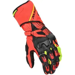 Macna Powertrack Motorrad Handschuhe, schwarz-rot, Größe 2XL für Männer