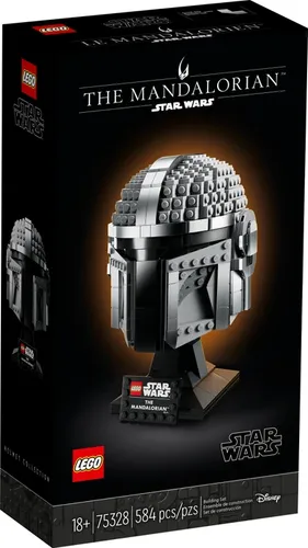 LEGO Star Wars Mandalorianer Helm Modell (75328) - 584-teiliges Sammlerstück, detailgetreu und perfektes Geschenk für Erwachsene, ideal zum Ausstellen!