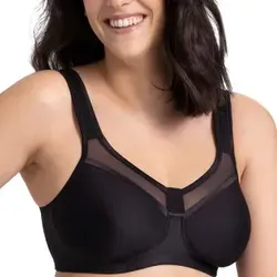 Miss Mary Sweet Senses Wireless Bra BH Schwarz E 75 Damen - Bügelloser T-Shirt-BH aus atmungsaktivem Keep Fresh Material für höchsten Komfort und eine unsichtbare Passform unter der Kleidung – ideal für den Alltag.