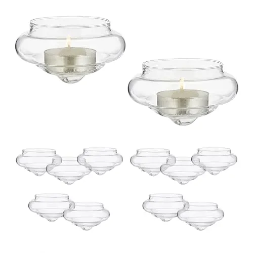 Relaxdays Schwimmwindlicht Set 12er Transparent von Relaxdays