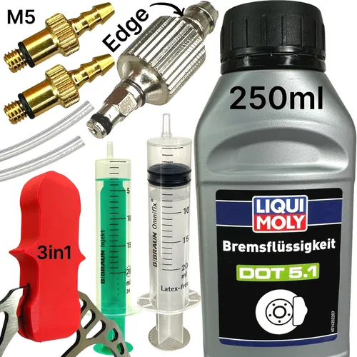 250ml DOT 5.1+ Scheibenbremsen Service Kit ÖL Set Sram Edge Avid Entlüftungskit