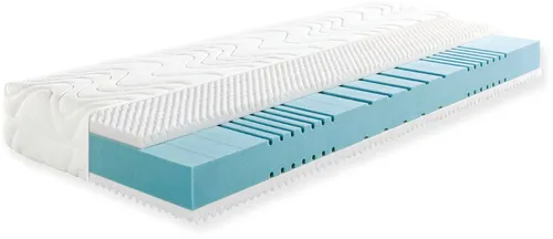 Kaltschaummatratze fan 7-Zonen-Kaltschaummatratze mit Noppenschaumauflage, 23 cm hoch - Erleben Sie hohen Schlafkomfort mit dieser hochwertigen Matratze aus Deutschland. Der flexible 7-Zonen-Kaltschaumkern sorgt für optimale Körperunterstützung. Der abnehmbare Bezug ist waschbar und sorgt für ein angenehmes Schlafklima.