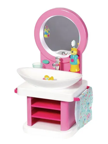 Zapf 827093 BABY born Bath Waschtisch - Möbel & Gebäude, idealer Waschtisch für BABY born mit neuem, liebevollem Design, perfekt für kreatives Spielen und Pflege der Babypuppe.