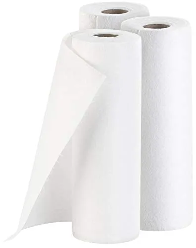 Rosenstein & Söhne Bambus Küchentücher: 3er-Set Bambus-Küchenrolle, wiederverwendbar, je 25 Tücher, 140 g/m² (Wischtücher, Dauerküchenrolle, Handtücher)