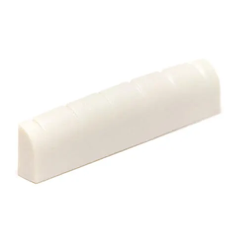 GRAPHTECH TUSQ PQ-6115-00 - Acoustic/Electric Guitar Nut, Flat, Slotted, 6-Strin